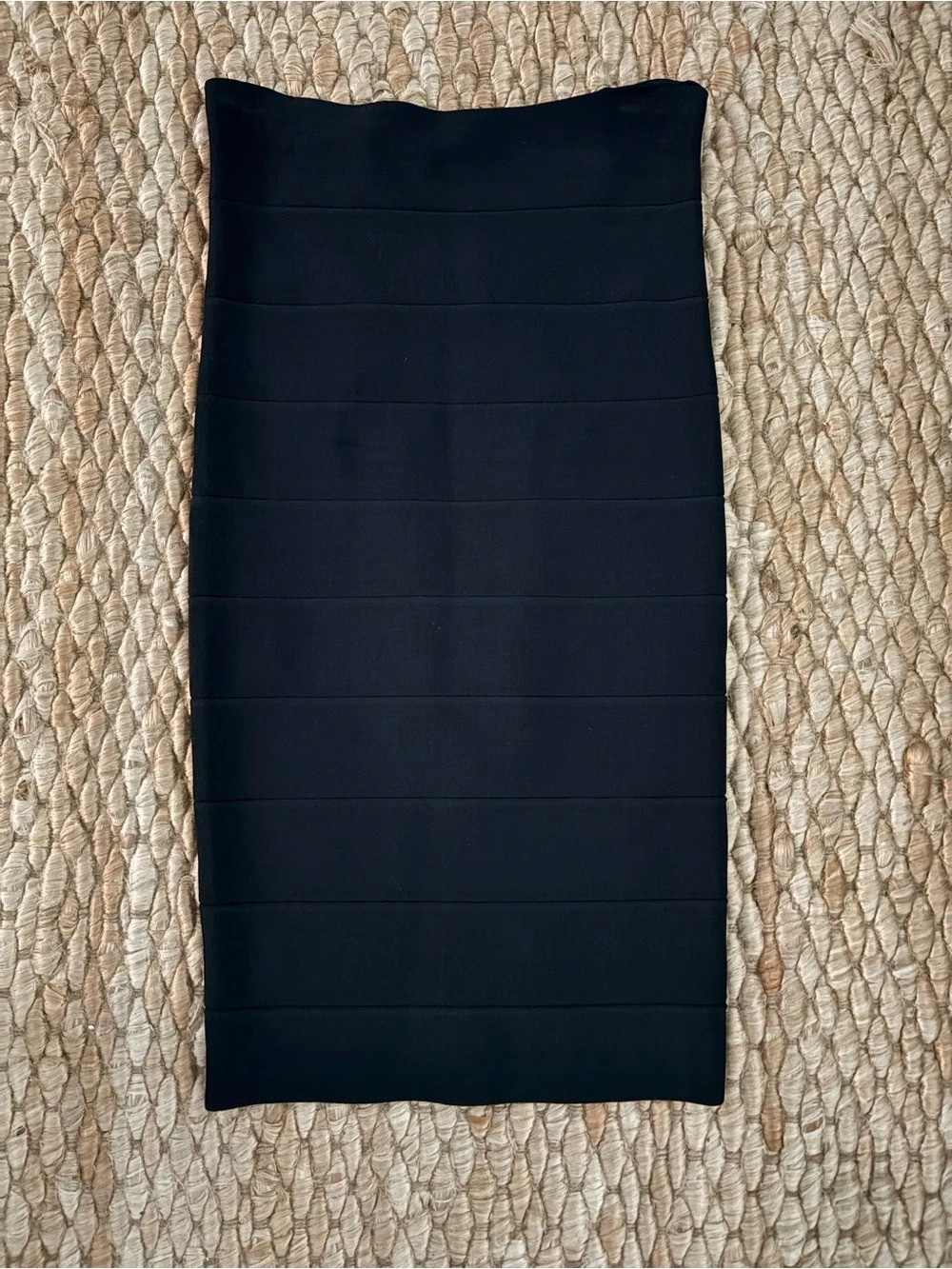 Good American Midi Skirt Black Bandage Size 2